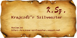 Krajczár Szilveszter névjegykártya